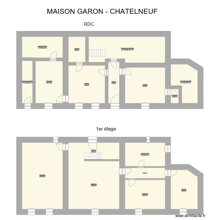 Garon Chatelneuf. Plan de 
