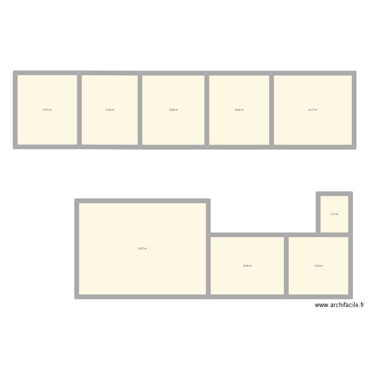 Plan v1. Plan de 9 pièces et 191 m2