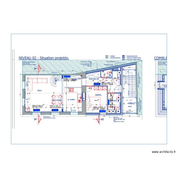 Plan plomberie R2 DUWEZ. Plan de 0 pièce et 0 m2