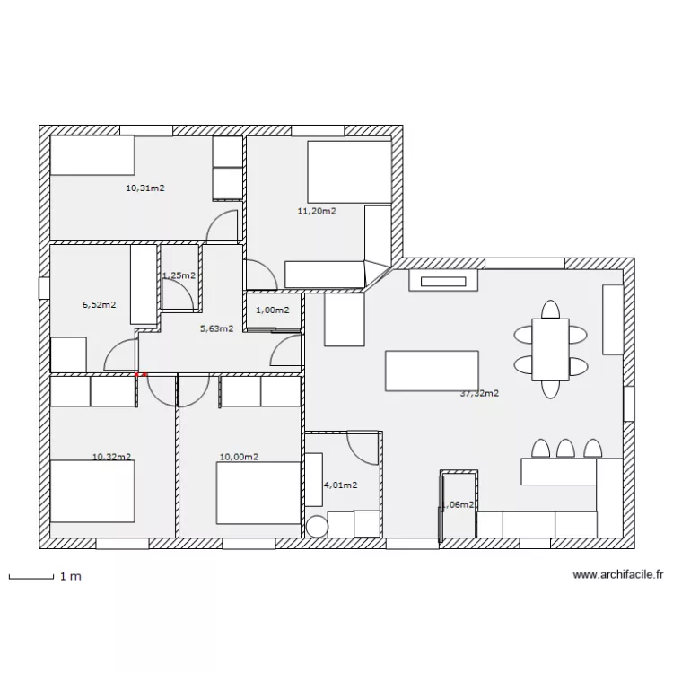 maison en L. Plan de maison en L. Plan de