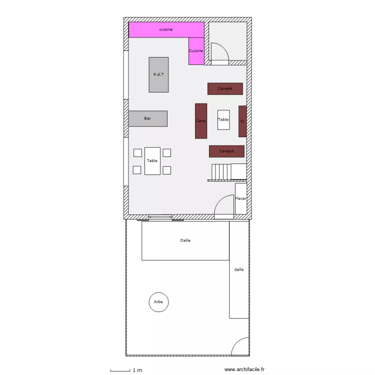 Rez de Chausser modifier. Plan de Rez de Chausser modifier. Plan de
