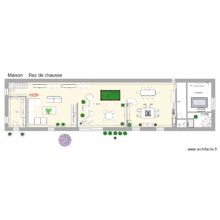 REZ DE CHAUSSE 1. Plan de 0 pièce et 0 m2