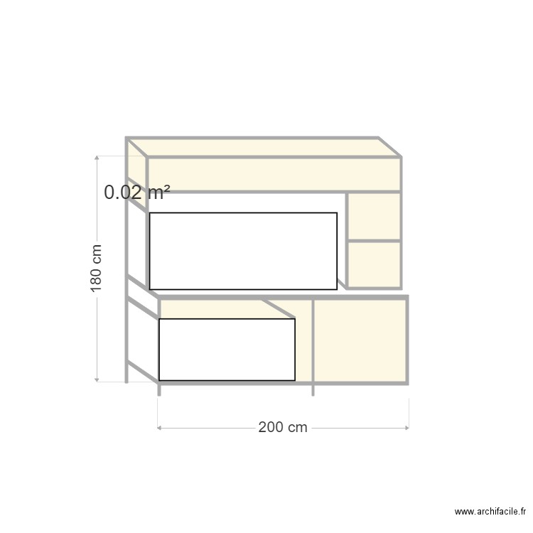 meuble. Plan de 0 pièce et 0 m2