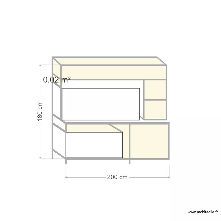 meuble. Plan de 