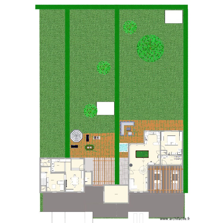 Annex sans garages . Plan de 0 pièce et 0 m2