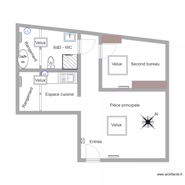 84Molière Bureaux. Plan de 84Molière Bureaux. Plan de