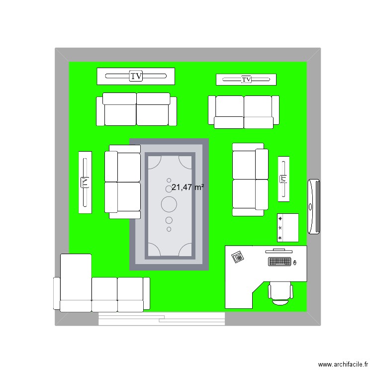 Salle. Plan de 0 pièce et 0 m2