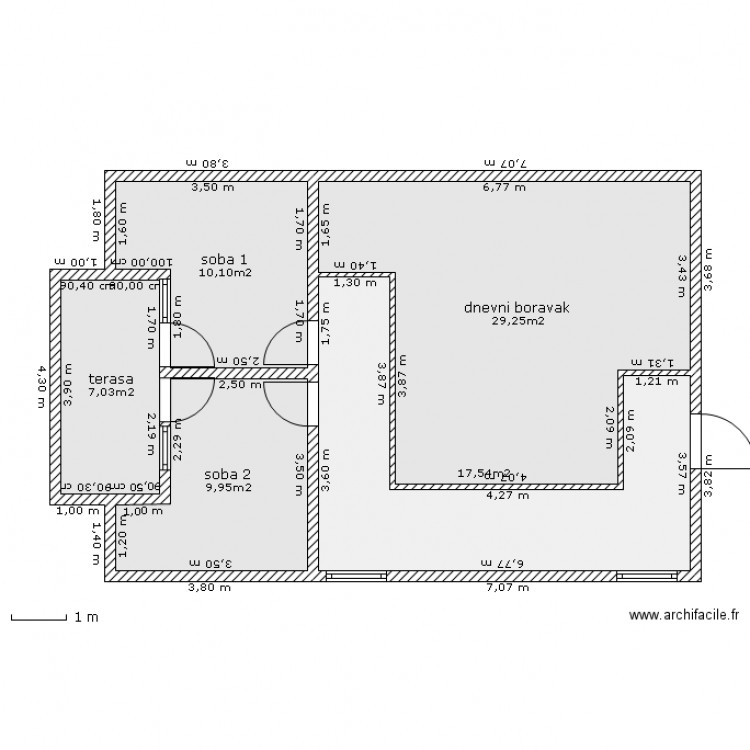 podkrovlje 03.1. Plan de 0 pièce et 0 m2