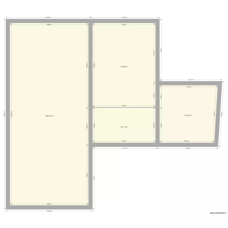 SAINT CELS 1er etage. Plan de 