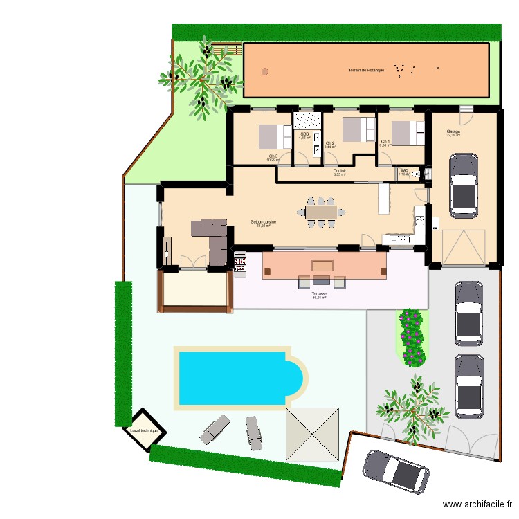 ACQUISTO. Plan de 17 pièces et 503 m2