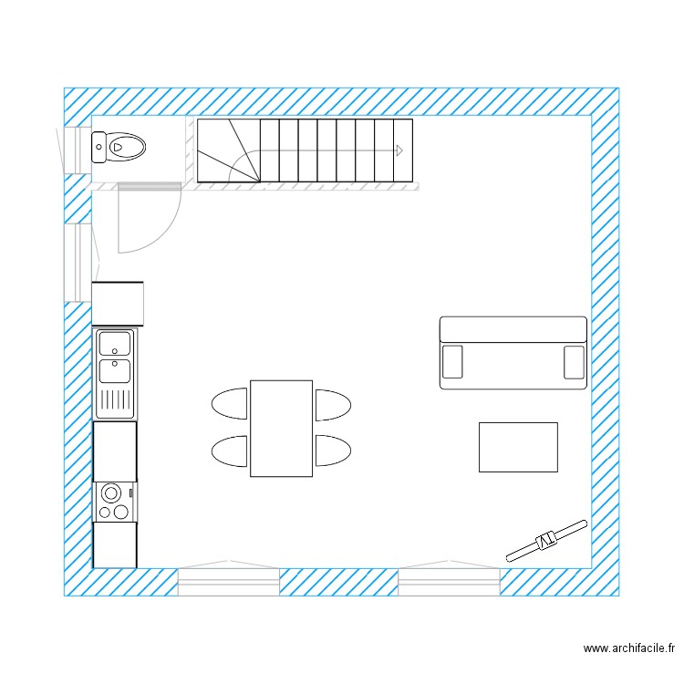 zora projet 1 er . Plan de 0 pièce et 0 m2