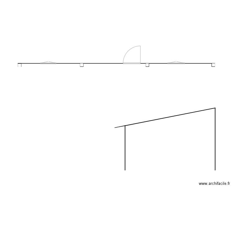 terrasse couverte. Plan de 0 pièce et 0 m2