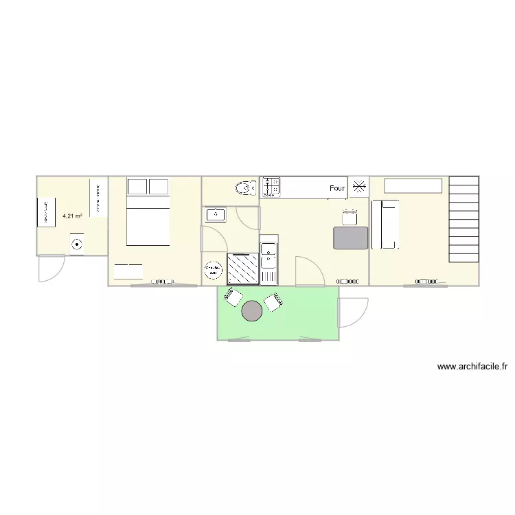 Courbet 2 bis. Plan de Courbet 2 bis. Plan de