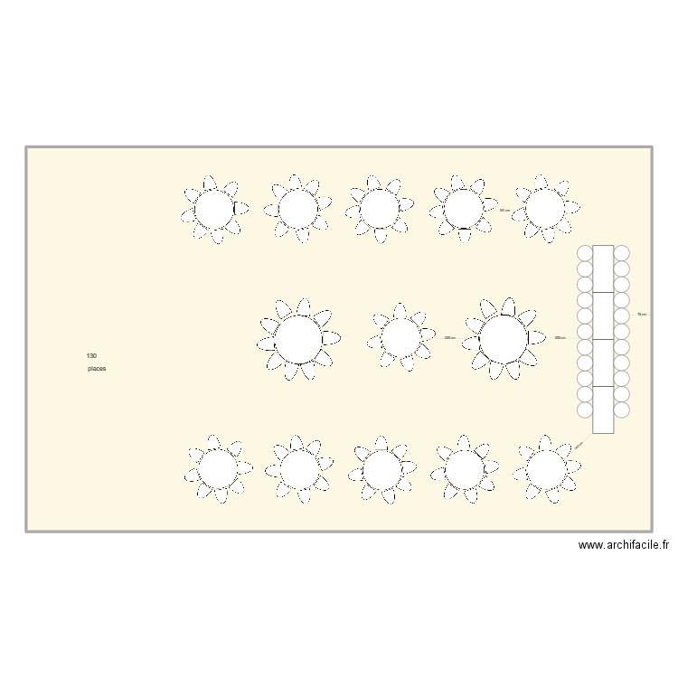 plan de table 2. Plan de 0 pièce et 0 m2