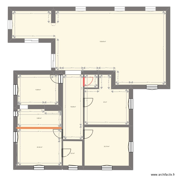 jaume. Plan de 8 pièces et 226 m2