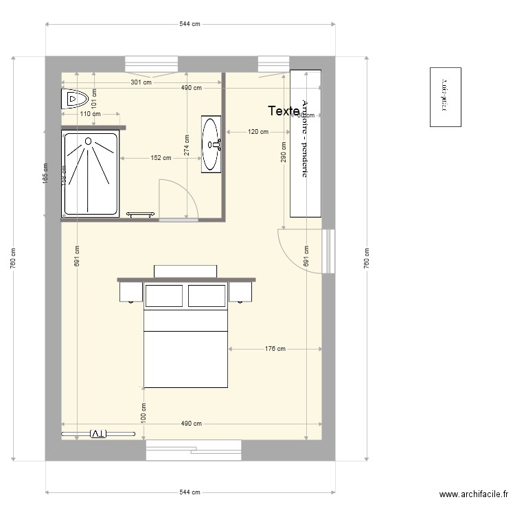 CHAMBRE COCO VINC 8. Plan de 0 pièce et 0 m2