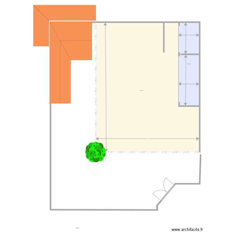 plan hangar Luce. Plan de 0 pièce et 0 m2