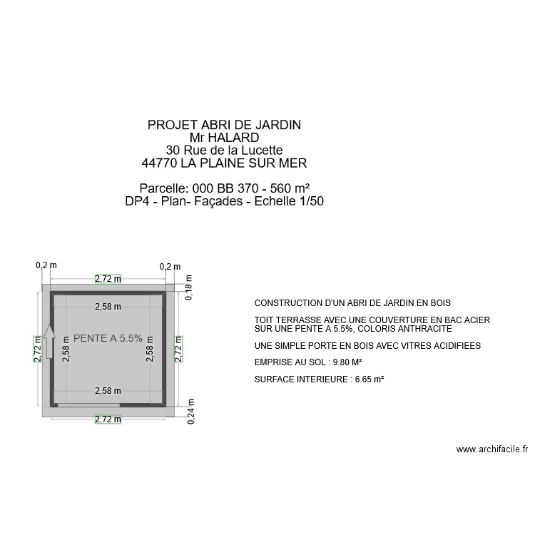 VINTAGE 2.72X2.72 2/2. Plan de 0 pièce et 0 m2