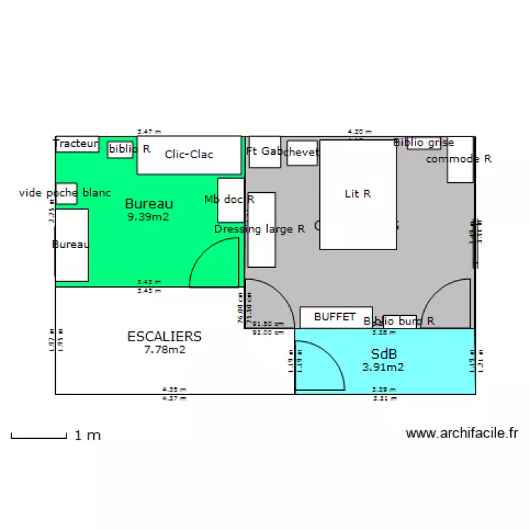 1er etage MAZAGRAN. Plan de 1er etage MAZAGRAN. Plan de