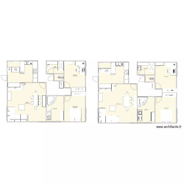 maison. Plan de maison. Plan de