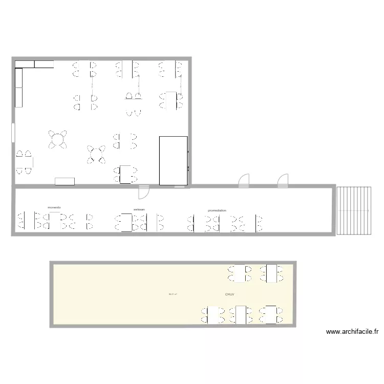 terrasse 1809. Plan de 