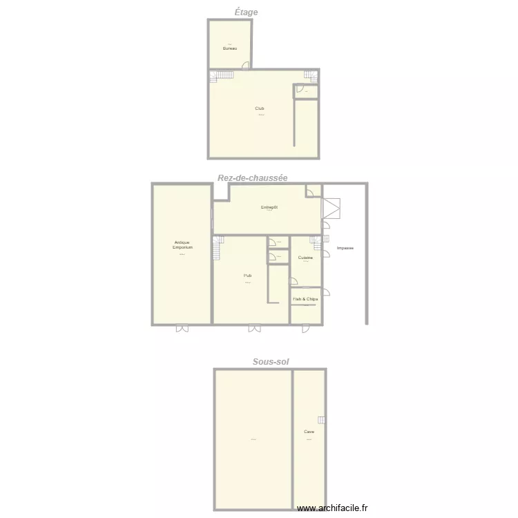 Irish Pub Joueur. Plan de Irish Pub Joueur. Plan de