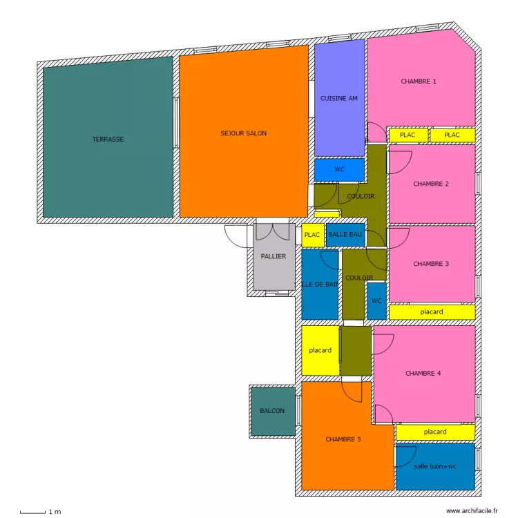 APPART 43 45 RG ter ACTUEL VIDE. Plan de APPART 43 45 RG ter ACTUEL VIDE. Plan de