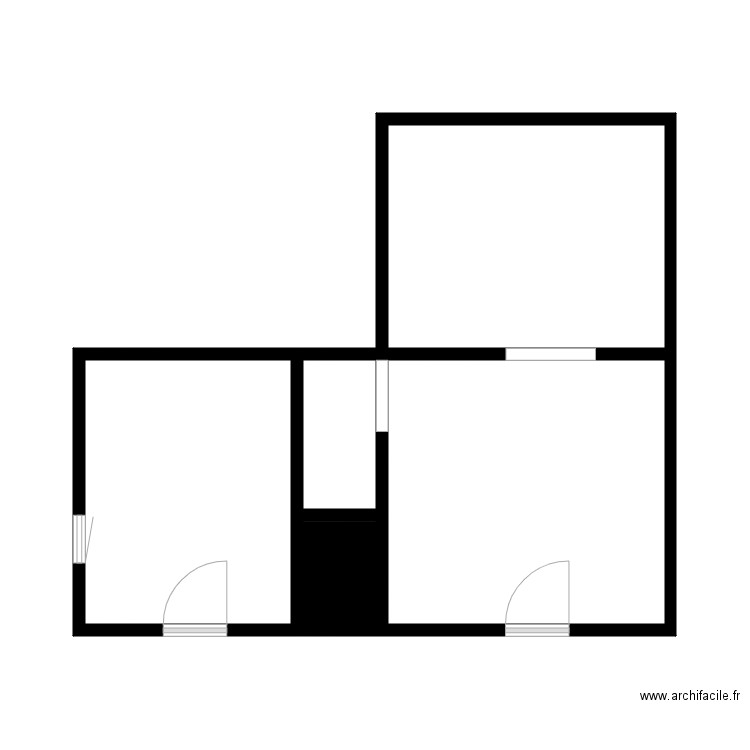 BATIMENT 4 SPI PHARAMA sous sol. Plan de 5 pièces et 33 m2