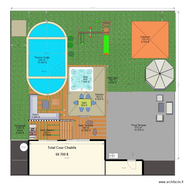 la cour27. Plan de 0 pièce et 0 m2