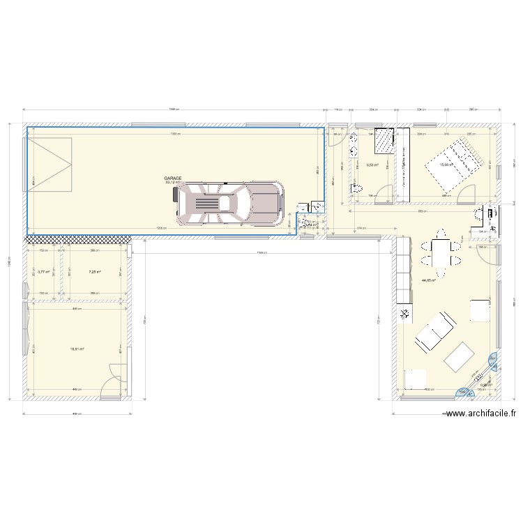 Mont Bonvillers RDC. Plan de 0 pièce et 0 m2