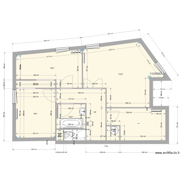 Francheville plan avant modification. Plan de 0 pièce et 0 m2