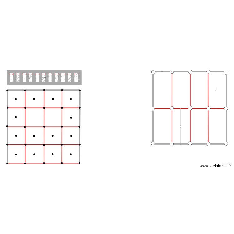 plot maison. Plan de 1 pièce et 17 m2