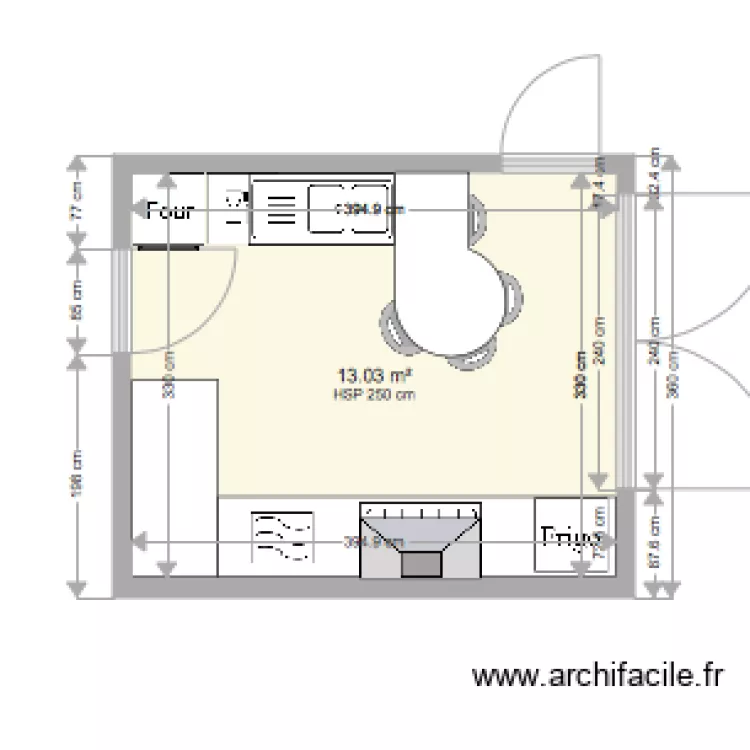 verdrin cuisine. Plan de 