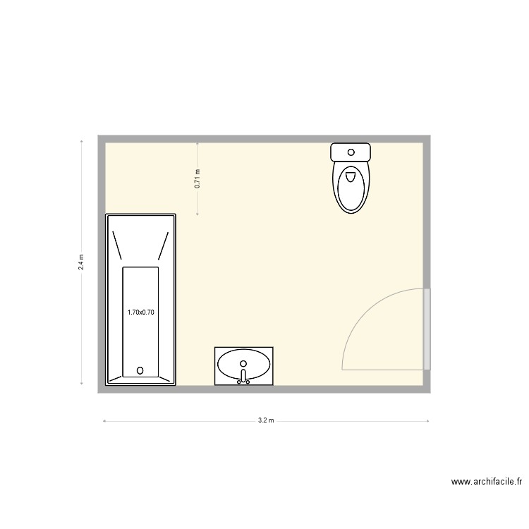 Aveline Etage. Plan de 0 pièce et 0 m2