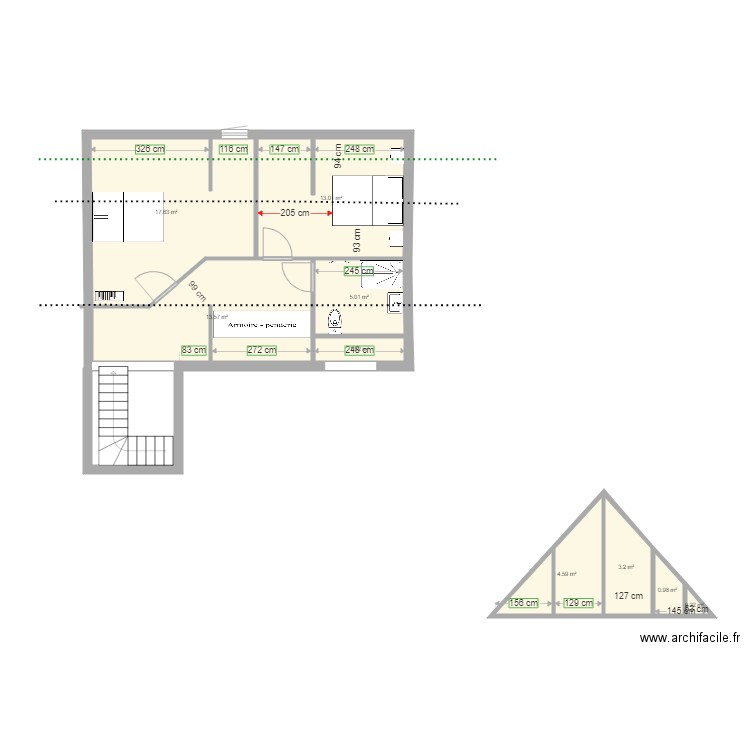 PROJET BERRIC ETAGE 3. Plan de 0 pièce et 0 m2