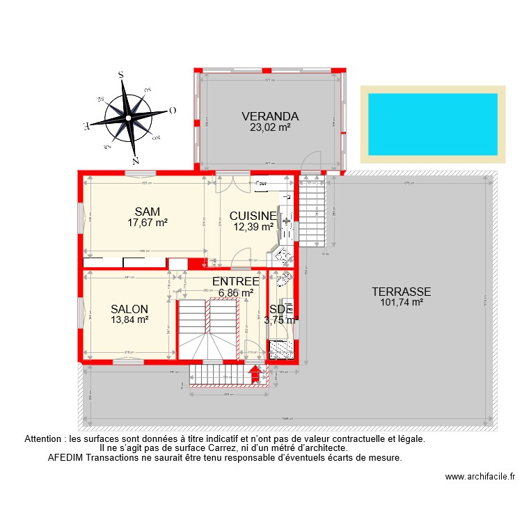 BI 7581 RDC PASCAL. Plan de 0 pièce et 0 m2