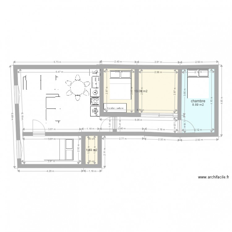 Montorgueil projet 3. Plan de 0 pièce et 0 m2