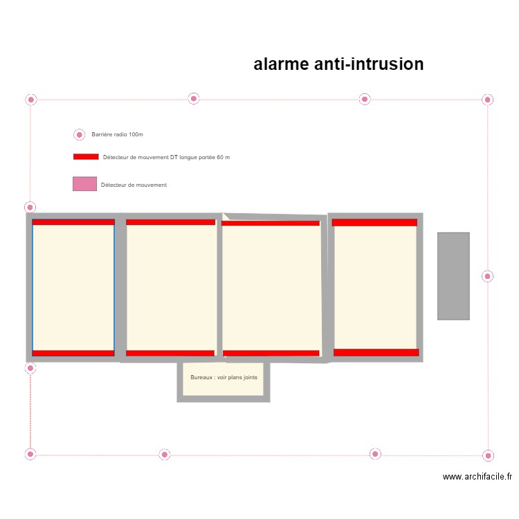 tps alarme. Plan de 0 pièce et 0 m2