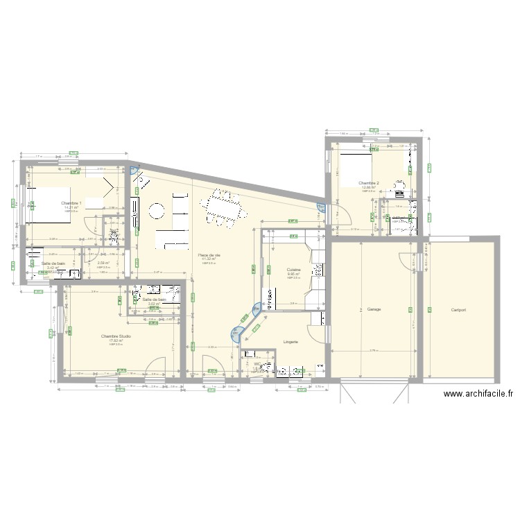 projet MCP. Plan de 0 pièce et 0 m2