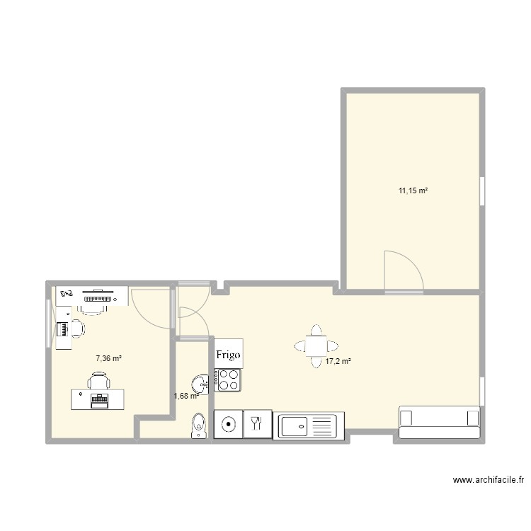 appartben. Plan de 0 pièce et 0 m2