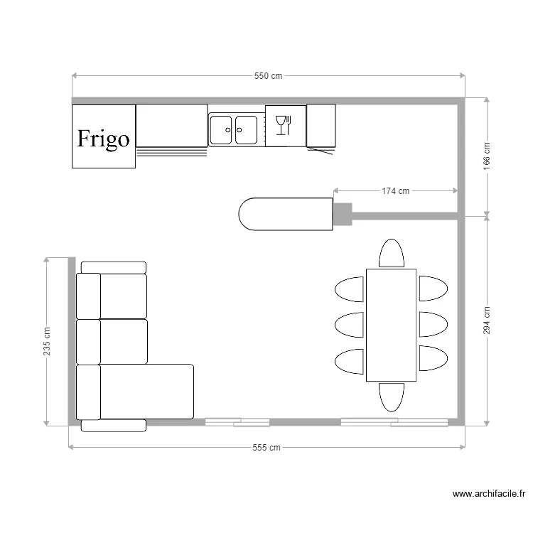 Apartement LGM. Plan de 
