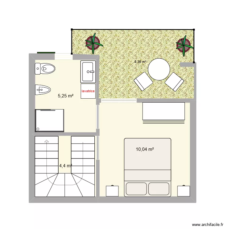 TRABIA +3. Plan de 3  et 20 m²