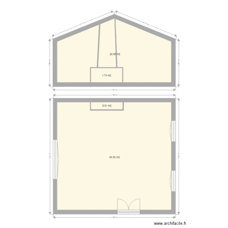 restoueix. Plan de 0 pièce et 0 m2