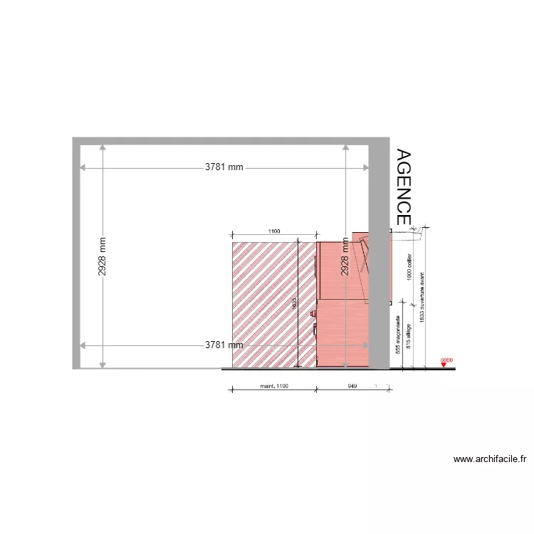 COUPE PROJET SANGUINAIRES SC4040. Plan de 