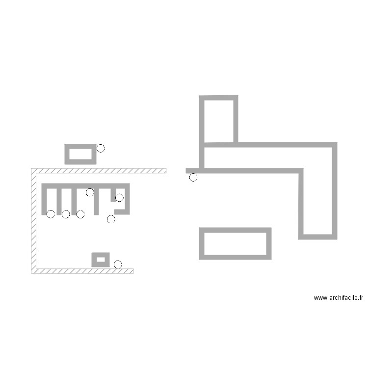 Zoo pescheray cote jardin. Plan de 0 pièce et 0 m2