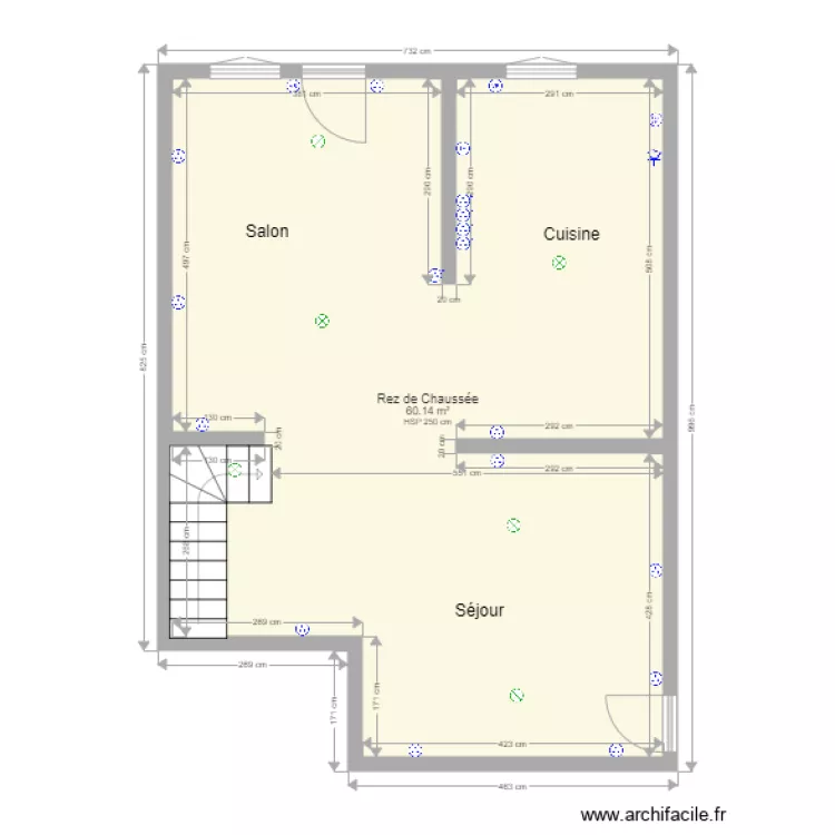 MCHRISTINE REZ DE CHAUSSEE ELECTRICITE. Plan de MCHRISTINE REZ DE CHAUSSEE ELECTRICITE. Plan de