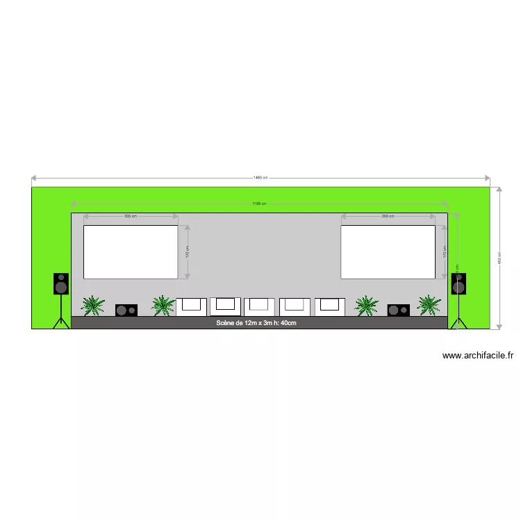 setup 2 projection. Plan de 