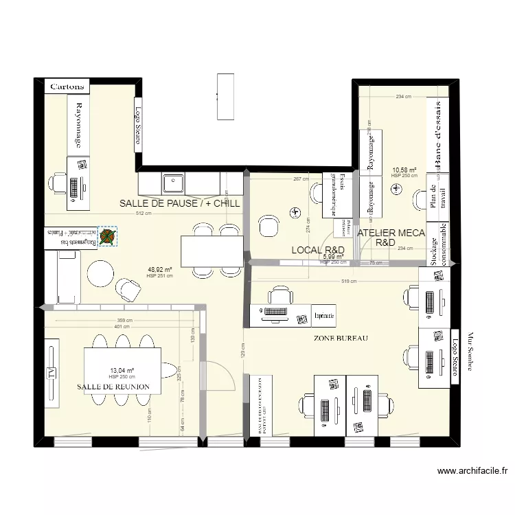 Locaux Velaux - Projet 3. Plan de Locaux Velaux - Projet 3. Plan de