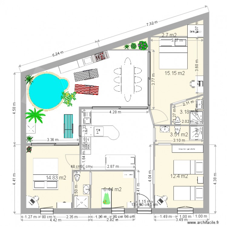 Casa 1. Plan de 0 pièce et 0 m2