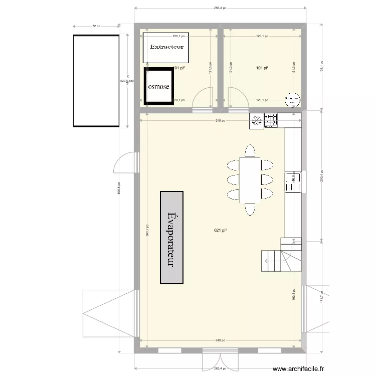 Cabane a sucre. Plan de 